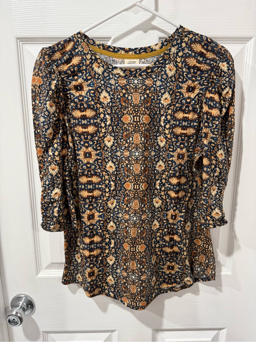 Good Hart by Matilda Jane Navy Floral-Print Long Sleeve Women's Blouse
